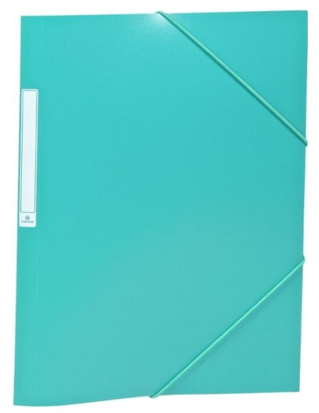 PAQ 10 CARPETAS GOMAS SOLAPAS Fº VERDE PP OPACA CARCHIVO